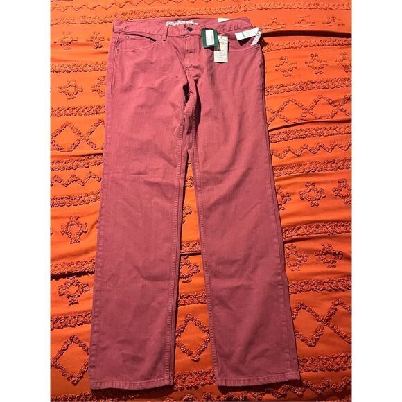 Flag & Anthem jeans Nashville Straight BNWT size 35 34 red - Picture 3 of 13